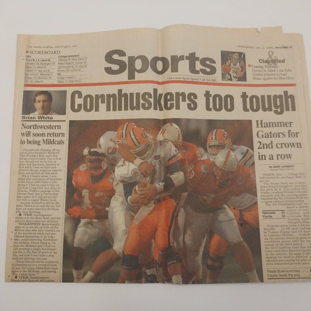 Nebraska football memorabilia 1990s